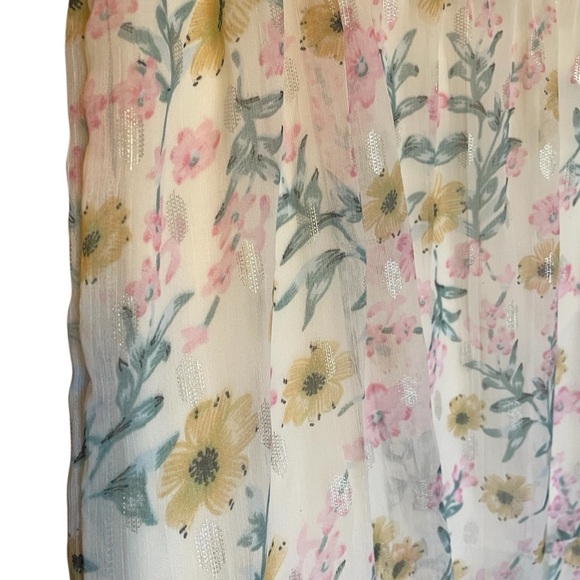 Charlie Paige Shimmer Boho Tank Dress-Wild Flowers-Size Large - Picture 14 of 16